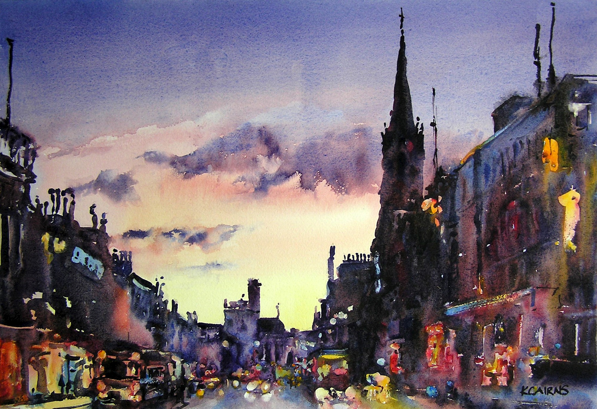 'Light in the North, Union Street, Aberdeen' by artist Karen Cairns